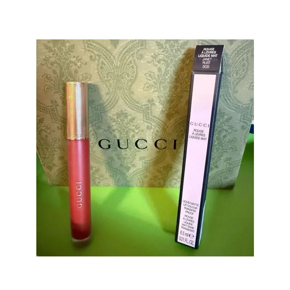 Gucci Women NEW Janet Rust 505 Matte Liquid Lipstick Designer Beauty